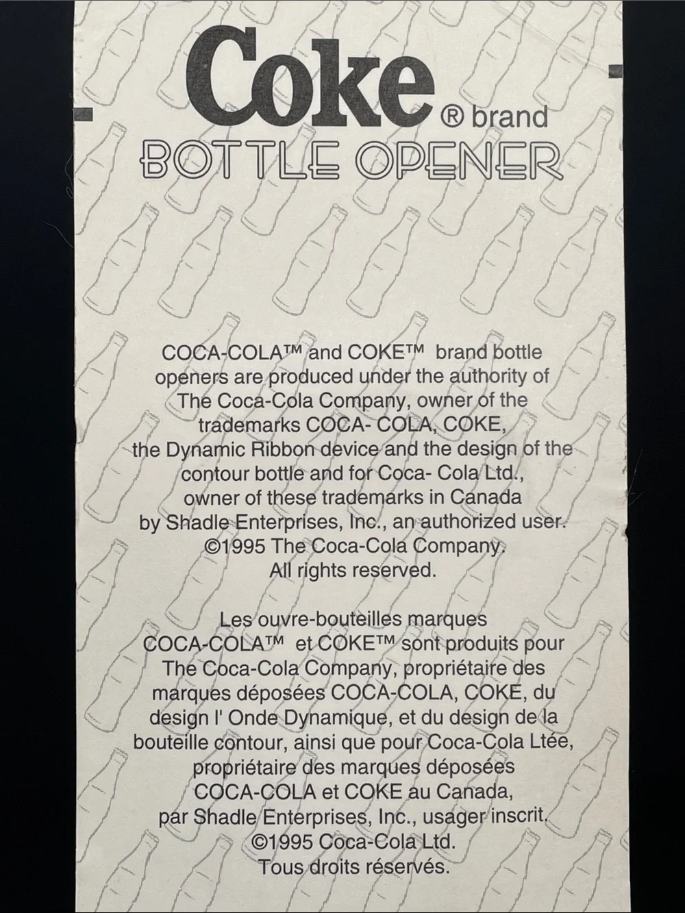 Vintage Coca-Cola Bottle Opener